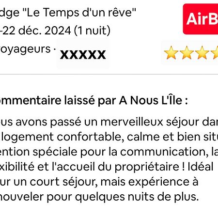 Lodge "Le Temps D'Un Reve" Сен Франсоа Екстериор снимка