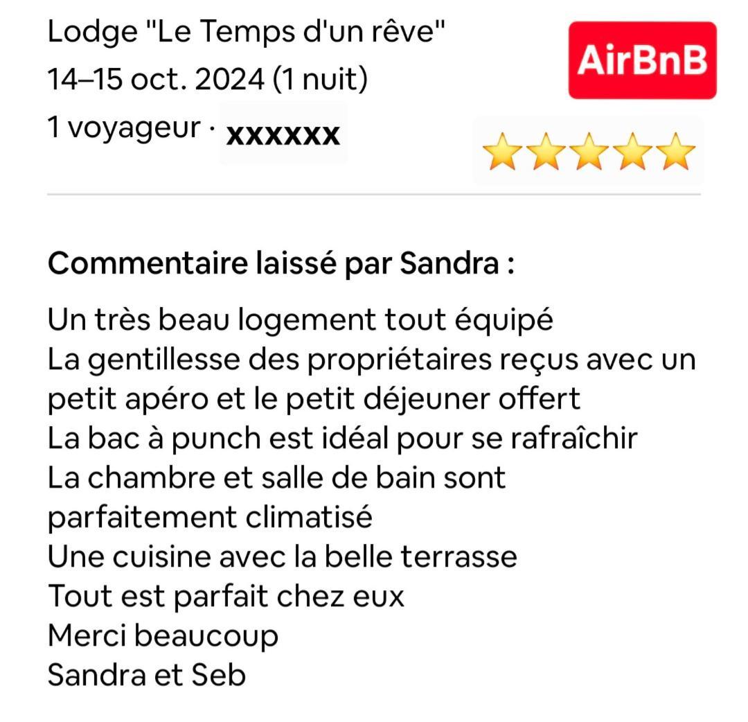 Lodge "Le Temps D'Un Reve" Сен Франсоа Екстериор снимка